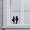 Western Silhouette Vinyl Decal Stickers, 2-Pack, Decorative Waterproof Design for
