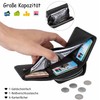 RRANCharltu Women's Small Leather Purse with Zip Coin Compartment Card