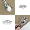 6-Piece Food Tongs, Stainless Steel Food Tongs, Barbecue Tongs, Salad