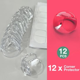 Corner Protectors for Kids, 12PCS Clear Table Corner Protectors for Baby Kids,Baby Safety Corner Protectors Guards with Strong Adhesion and Backup Tape