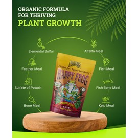 FoxFarm Happy Frog Japanese Maple Fertilizer, Nutrient-Rich Formula for Japanese Maples, Evergreens & Low pH Feeders, NPK 4-3-4 (4 lb)