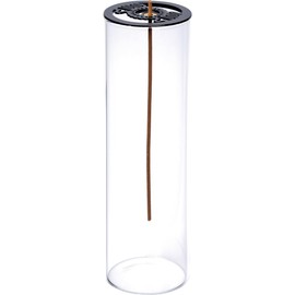 DANNY LIB Incense Holder Glass Ash Proof Incense Holder Scandinavian Interior Modern Simple Present Gift (Black)
