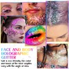 12 Colours Festival Face Glitter Sequins, Cosmetic Glitter Flakes, Make-Up