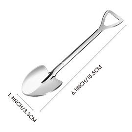 votuyet 20 Pack silver Shovel Shape Demitasse Espresso Spoons,which can be used for tea, coffee, dessert and appetizers.