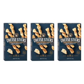 John Wm Macy's Melting Parmesan Cheese Sticks Pack of 3 Crunchy Snack 4oz