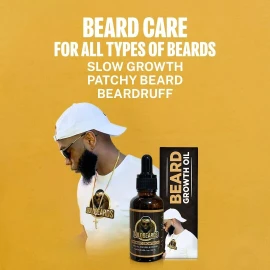 GOLDBEARDS Beard Growth Oil Faster thicker Beard Growth Mustache Hair oil for Men Organic