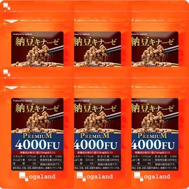 オーガランド (ogaland) ナットウキナーゼプレミアム4000FU (180粒 / 約6ヶ月分) 4000FU サプリ (納豆菌/デキストリン) 菌活 納豆キナーゼ