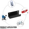 Blulu 2 Pcs Wall Mount Ladder Wall Wheelbarrow Hanger Steel