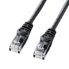 Sanwa Supply LA-Y6-02BK CAT6LAN Cable, 6.6 ft (2 m), UTP,