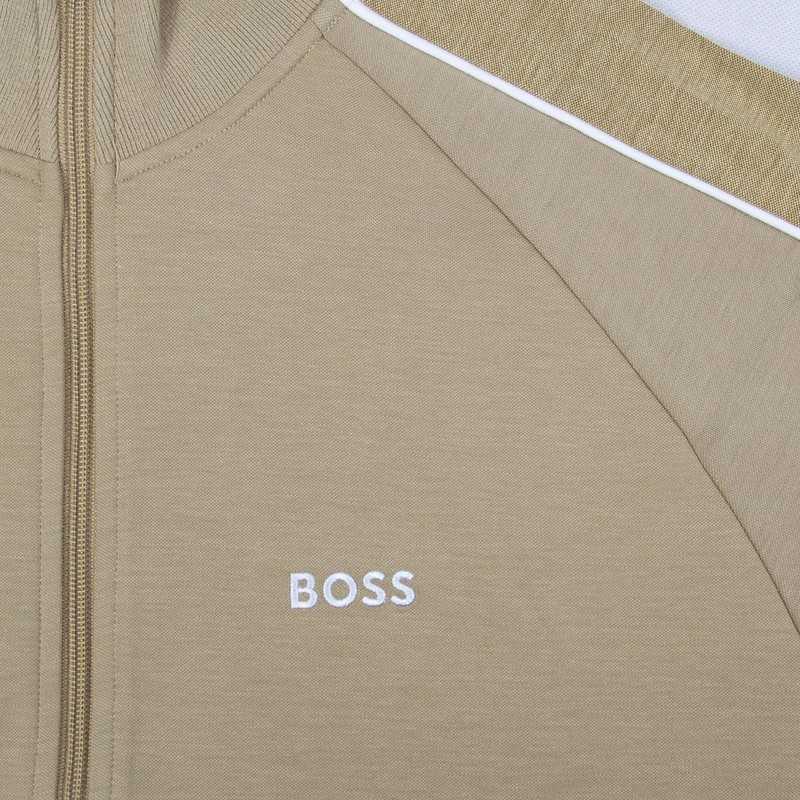 BOSS Men's Loungewear Jacket, 275 light beige, XL