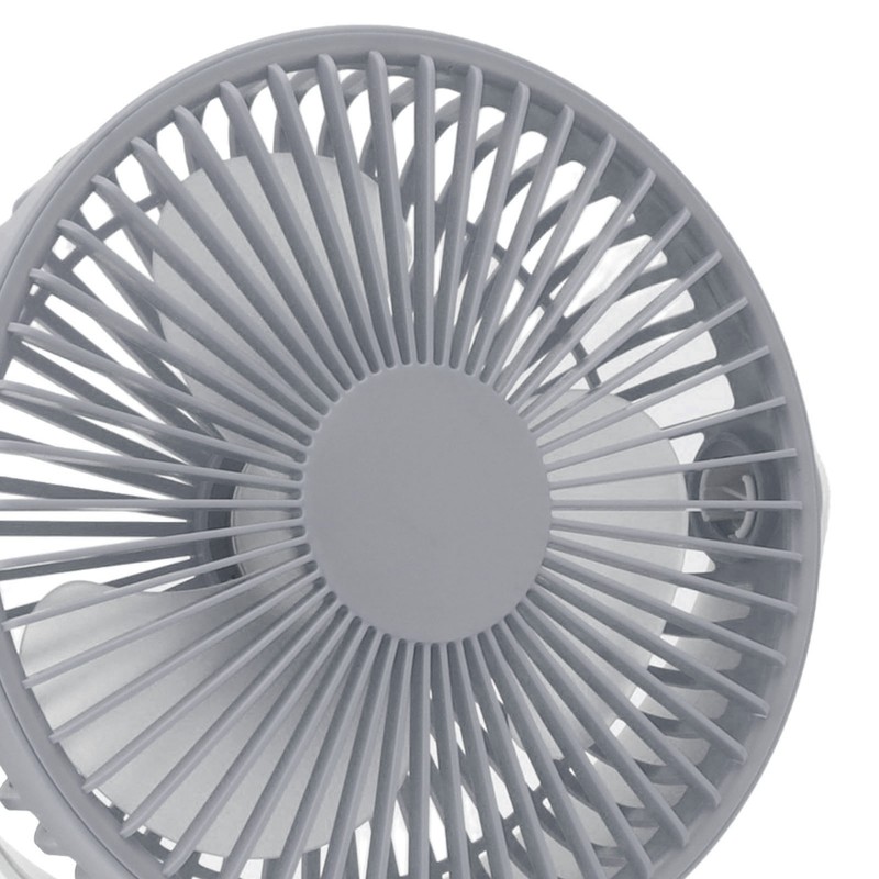 Mini Desk Fan with Hook USB Rechargeable 3 Speeds Wind