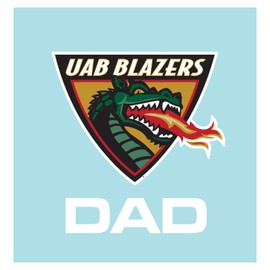 Craftique Alabama Birmingham Blazers Decal (UAB DRAGON HEAD DAD DECAL 5" (5"), 5 in)