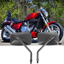 Dreamizer 10mm Motorcycle Rectangle Side Mirrors For Honda Magna 250 VF 750C 700C 500 1000