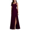 MUSHARE Women's Square Neck Sexy Split Cocktail Party Maxi Long