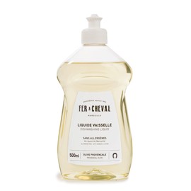 Fer à Cheval Dishwashing Liquid, Bottle Dish Soap Liquid, Provencal Olive Savon De Marseille Dish Detergent Liquid, Olive Oil Based from France, 500ml/16.9 fl oz