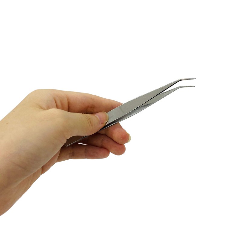 ANEX No. 1093 Tweezers Stainless Steel with Case, Set of
