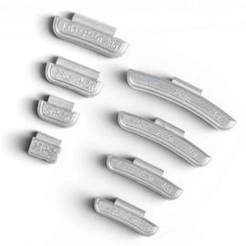 80Pcs P Type Wheel Weights - Zinc Clip on Wheel Weights Assortment