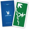 Pubblimania Stair Descent Left Emergency Exit | Aluminium Composite Sign