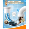 25 Inch Sink Snake Drain Clog Remover Tool,6 Pack Drain