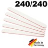Professional Nail Files Fine White Straight Grain 240/240 Red Core