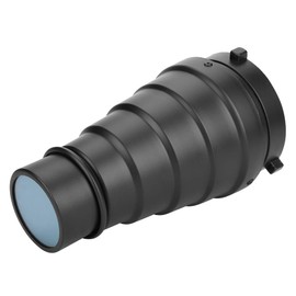 Tangxi Snoot Bowens Mount, Snoot Honeycomb Grid Light Beam Tube Bowens Holder with 5 Filters for Studio Strobe Flash