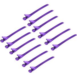 Clips Para Cabello, 12 Piezas Seccionamiento Pinza De Cabello Peinado Clip Pelo De Forma Boca De Pato Del Metal Del Barrette Clip Utilizado En Las PeluqueríAs Del Peluquero Del Peluquero Del SalóN