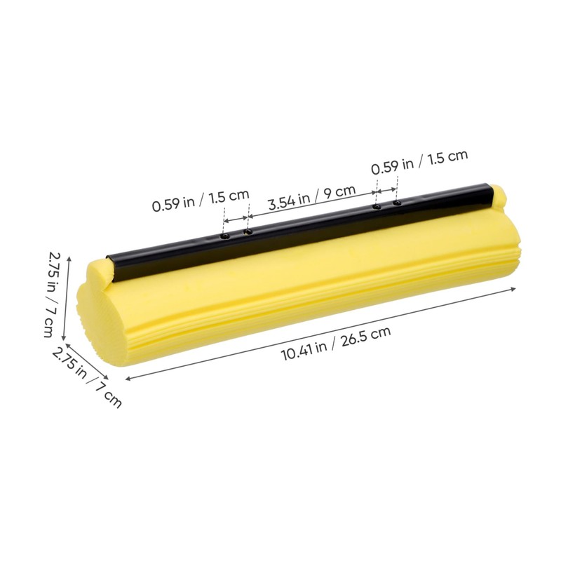 Mikinona 2Pcs PVA Sponge Rubber Mop Head Replacement Cleaning Mop