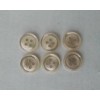 Unbranded 6/pcs Buttons Small Size D=3/8" ( 10mm) White 4-Holes