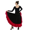 Danzcue Full Circle Flamenco Skirt, Black, X-Large