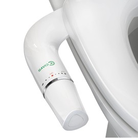 Ciays Bidet Attachment for Toilet Ultra-Slim Bidet Sprayer Non-Electric Dual Nozzle for Feminine/Posterior Wash Bidet Toilet Attachment with Pressure Controls，Sliver/White Standard