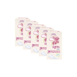 Tena lights Discreet Sensitive Blister Pads Thin Small Hygiene Pads Absorbent for Small Amounts Urine Value Pack (5 x 28 Pieces) - Hygienic & Individually Packed