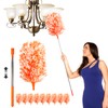 20-49inches Extendable Microfiber Feather Duster with 10pcs Replaceable Heads, Extra