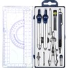 Outus 13 Pcs Geometry Set for Students Math Protractor Compass