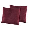 BaSaTex Plush Cushion Cover in Double Pack, Cashmere Touch Pillowcase,