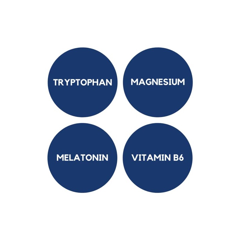 TRYPTOFANO, MELATONINA, Magnesio, Vitamina B6-60TABS. ANA Maria LAJUSTICIA