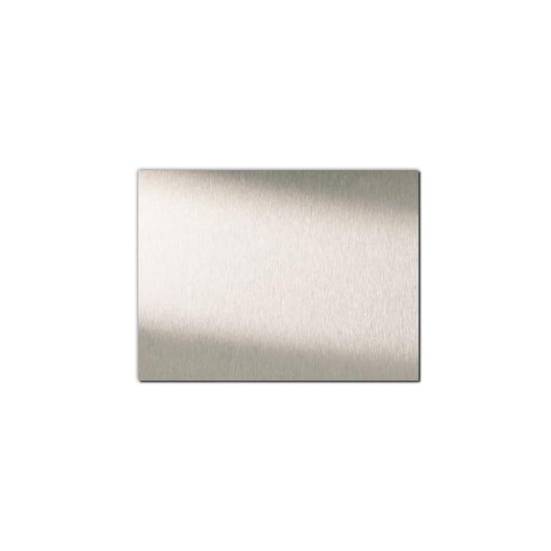 Aluminium Composite Plate Brushed Silver I 15 x 20 cm