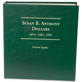 Littleton Coin Company 1979-1981,1999 Susan B. Anthony Dollar Album Coin Storage