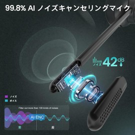 EKSA Professional Wireless Headset, Bluetooth Headset, with USB Dongle, Call Noise Reduction, Unidirectional with Microphone, Office Headset, 150g Ultra Lightweight, Up to 45 Hours of Use, Hands-Free