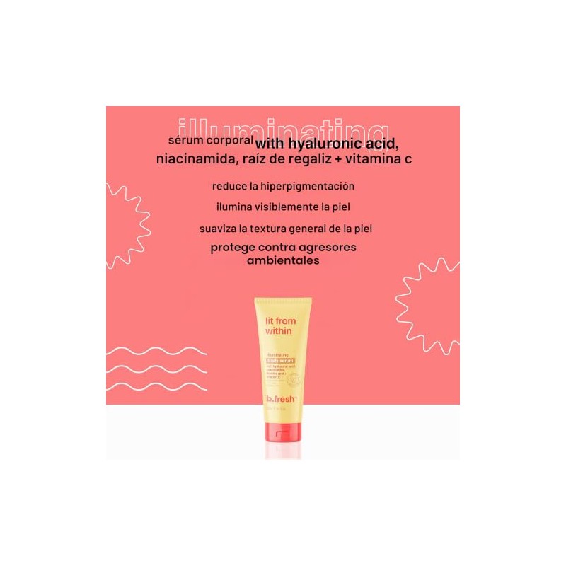 B.Tan Lit From Within Illuminating Body serum For Unisex 8
