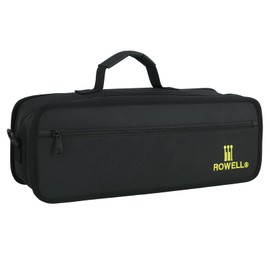 ROWELL Flute Case for 16 & 17 Hole Flutes Structured Gig Bag with 600D Nylon & PVC Frame for Enhanced Protection Ergonomic Handle & Quick-Access Pocket