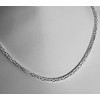 Avesano 925 Sterling Silver Byzantine Chain Men's Necklace, 3 mm