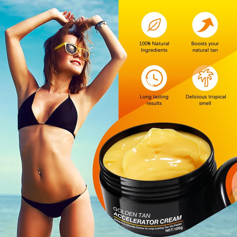 Self-Tanner for Body and Face 100gX2, Tanning Cream, Instant Body