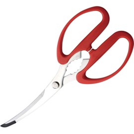 Shimomura 40840 Kitchen Scissors for Preparing Curved Kitchen Scissors Made in Japan