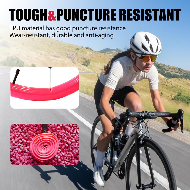 Ridenow Bike Inner Tube, 2-Pack 700×18c-28c TPU Bike Tube with