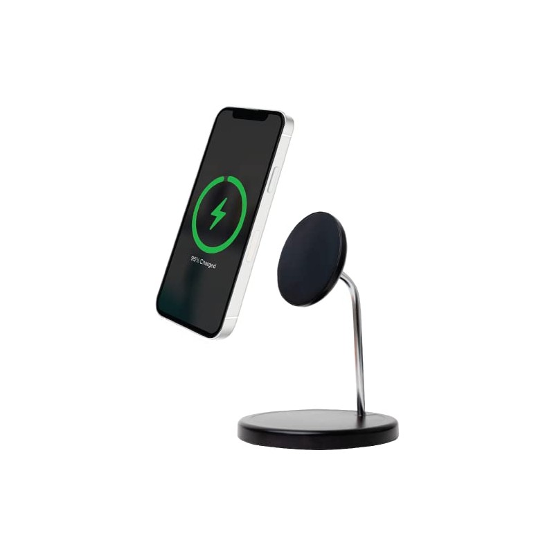 Bigben Dual Induction Charger Compatible with Magsafe, 15 W, Stand,