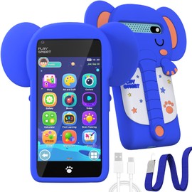 MOMILLA Kids Toys Phone for 3 4 5 6 7 Years Old, 3.97" Touchscreen Christmas Birthday Gifts, Toddler Toys Phone with Music Player Puzzle Games 16 GB Storage Alarm Kids Toys for Ages 3-12 Kids