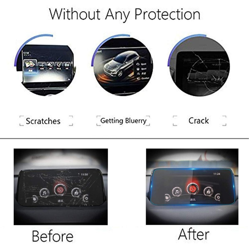 TTCR-II for 2017-2019 Mazda CX-5 Navigation Display Screen Protector 7