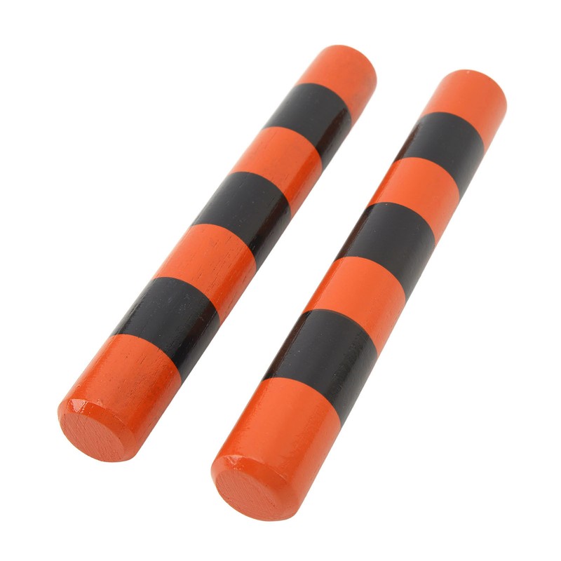 1 Pair Rhythm Sticks Wooden Case Iron Beads Sand Stick
