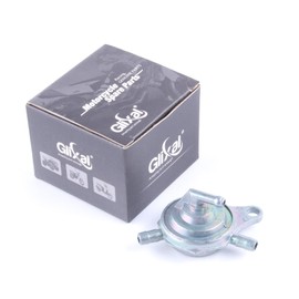 Glixal Gas Fuel Vacuum Shut Off Valve Swtich Petcock GY6 50cc 125cc 150cc 139QMB 152QMI 157QMJ Moped Scooter ATV Go-Kart (3-Port)