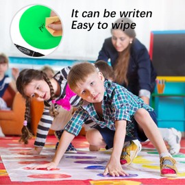 Classroom Floor Stickers, Classroom Floor Marker Dots, Carpet Spots Markers Line Up Dots Spots, 40 Removable Dry Erase Circle Decals for Tables, Preschool Teachers, Kindergarten (Green)